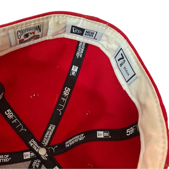 Cincinnati Reds ‘90 World Series 59Fifty New Era Cooperstown Hat Cap Sz 7 5/8 - Picture 6 of 6